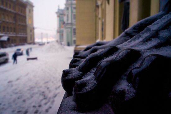 Снегопад в Санкт-Петербурге