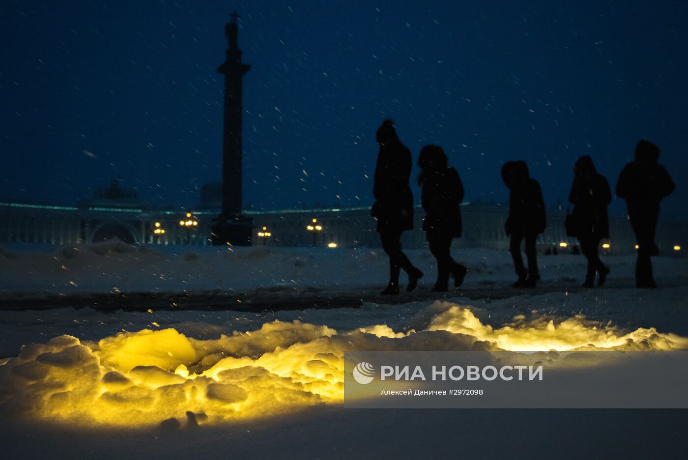 Снегопад в Санкт-Петербурге