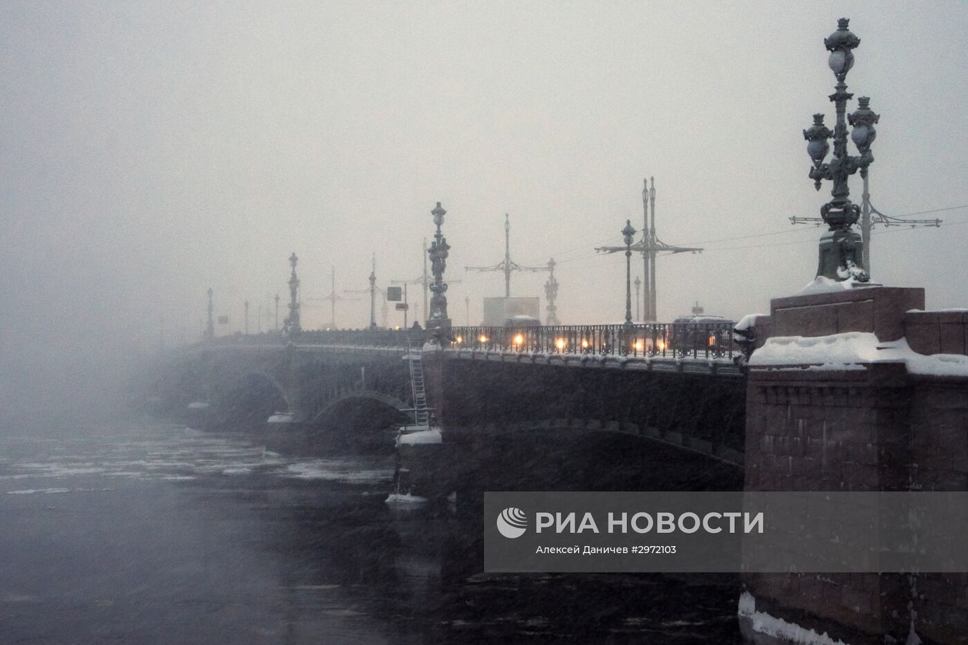 Снегопад в Санкт-Петербурге