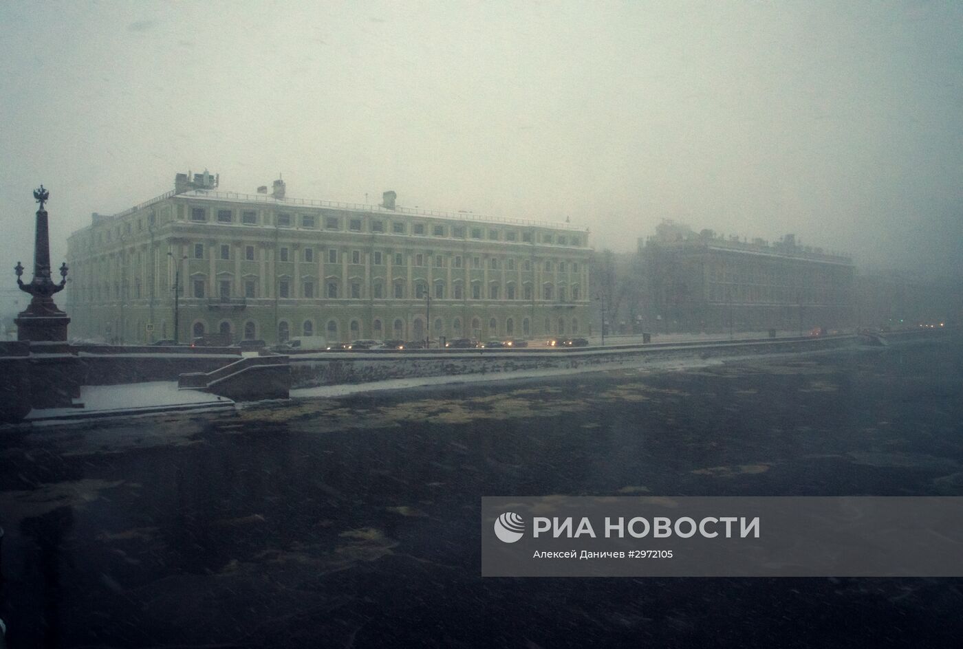 Снегопад в Санкт-Петербурге