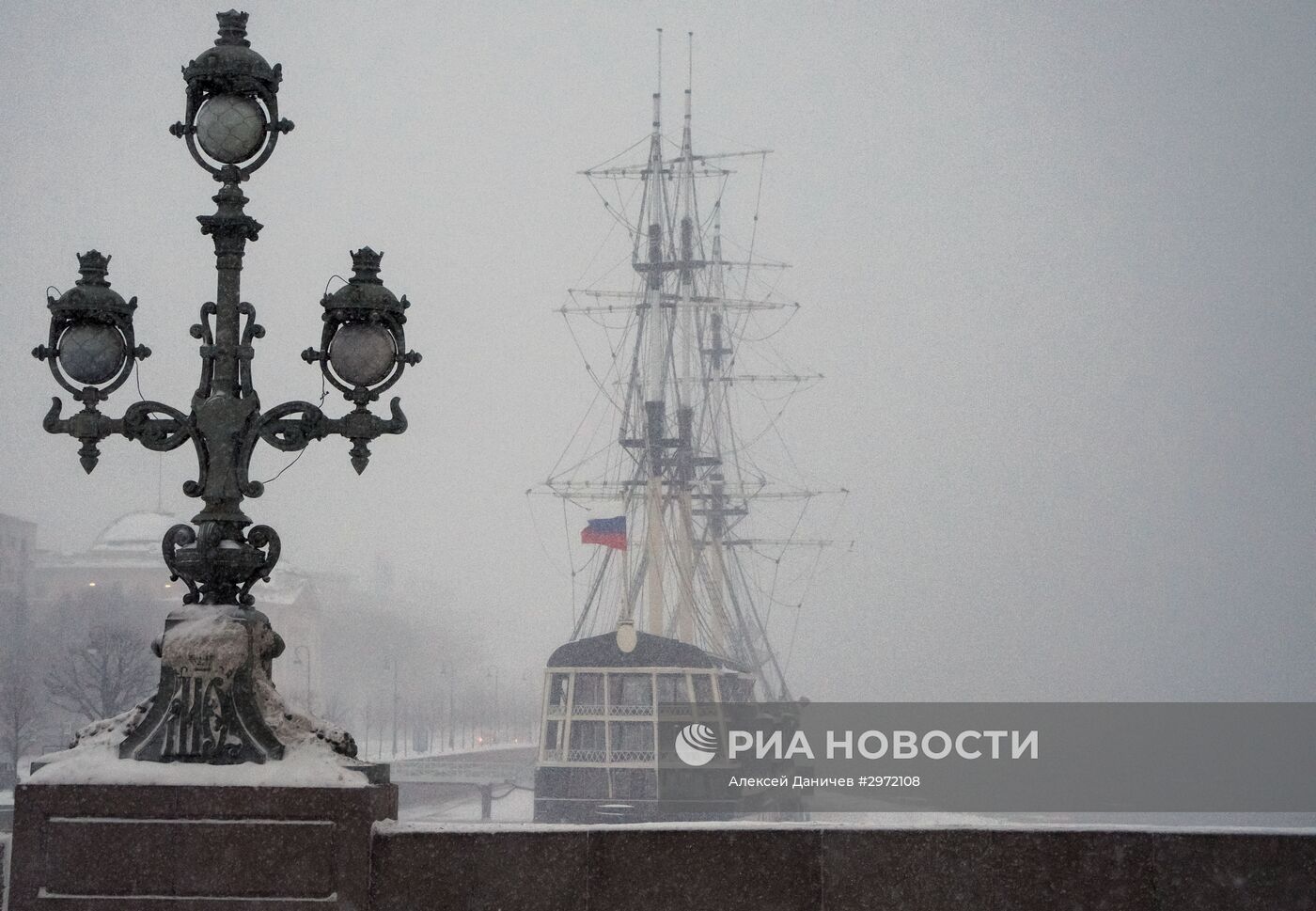 Снегопад в Санкт-Петербурге