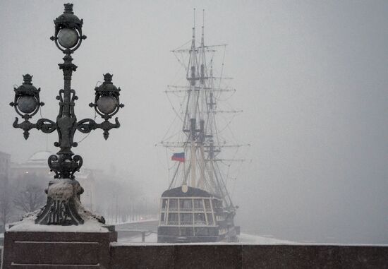 Снегопад в Санкт-Петербурге