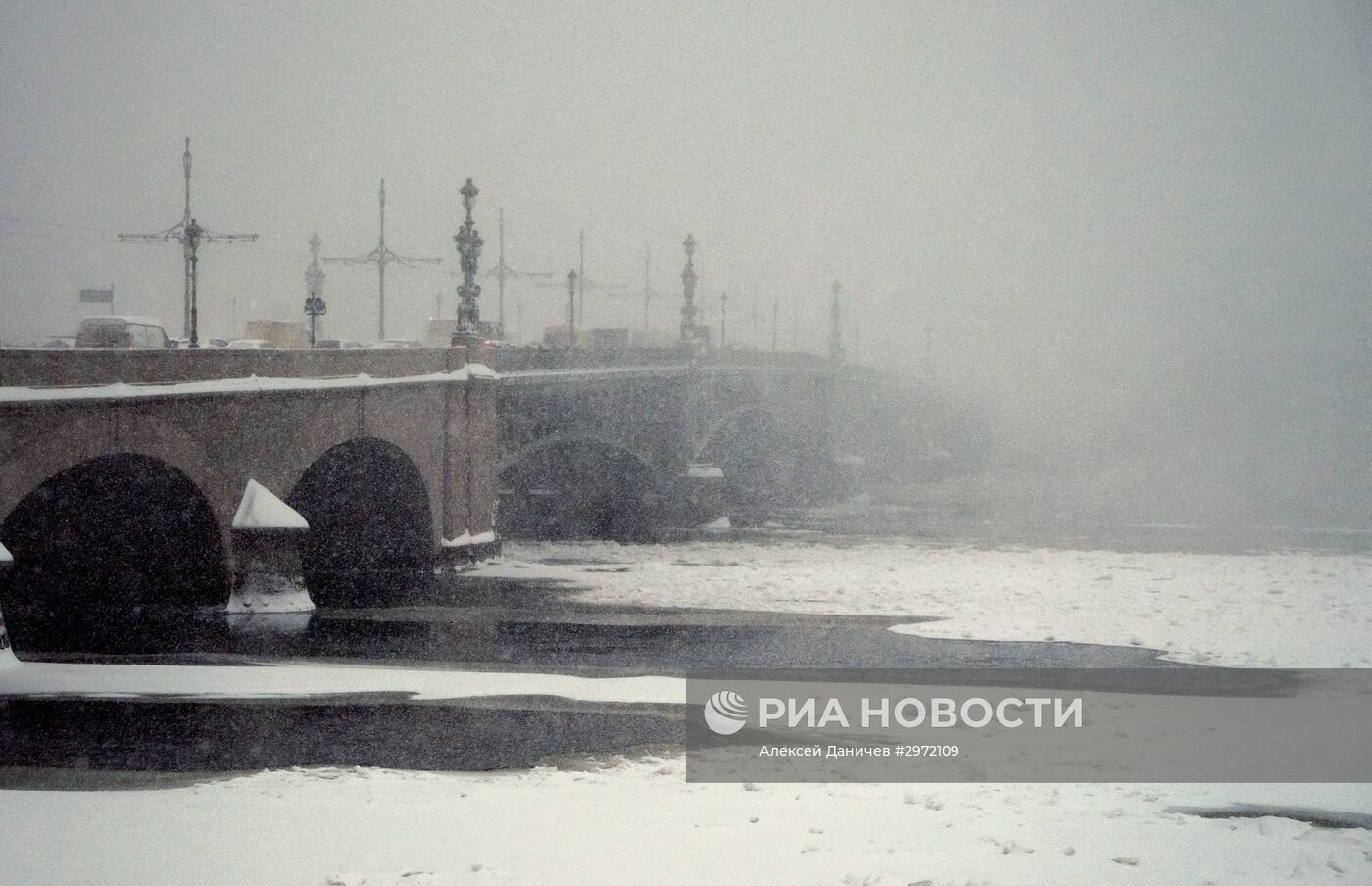 Снегопад в Санкт-Петербурге