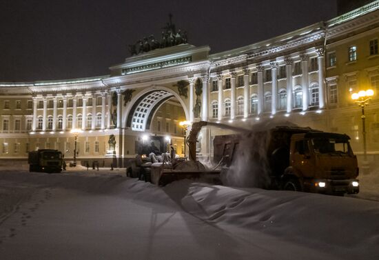 Снегопад в Санкт-Петербурге