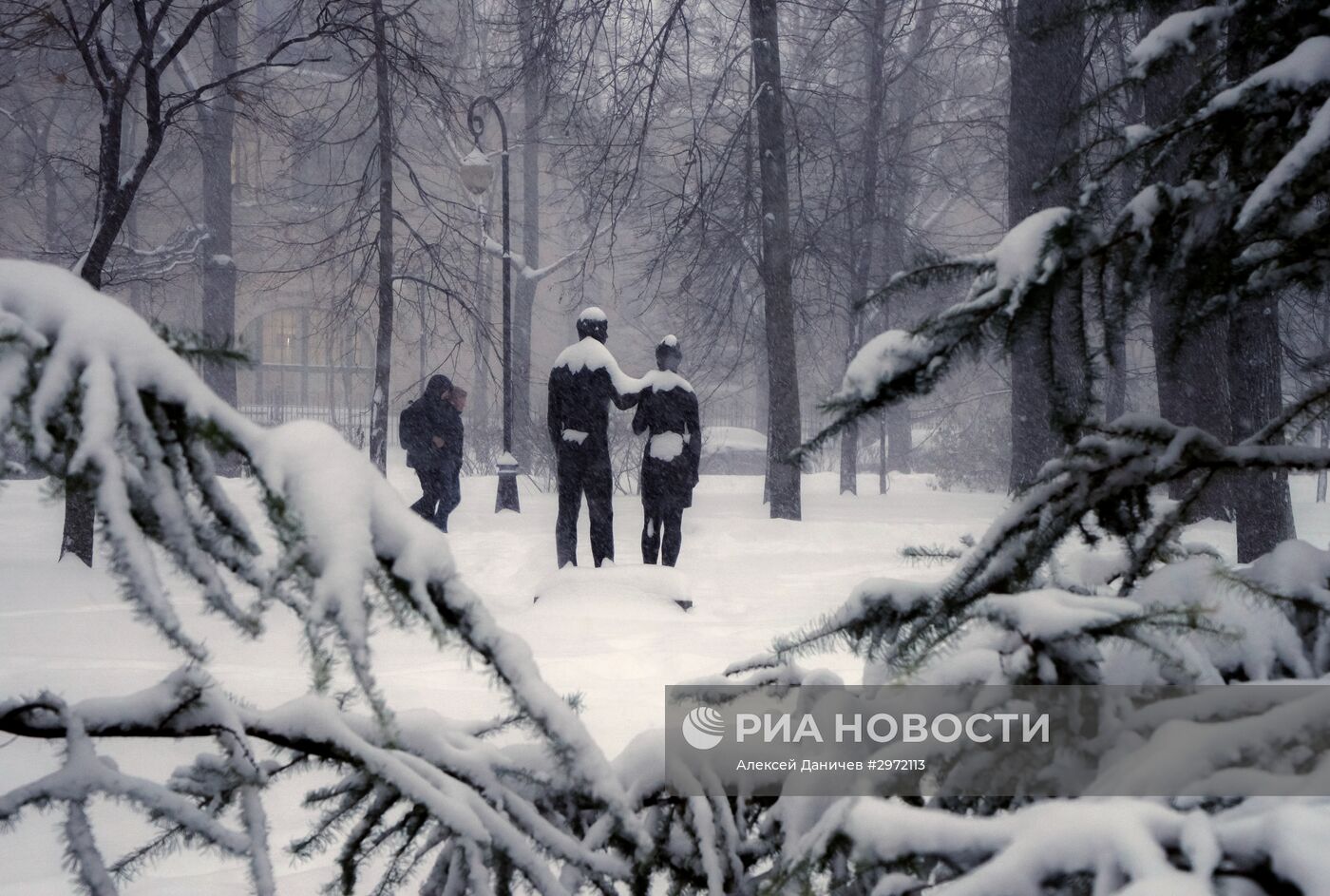 Снегопад в Санкт-Петербурге