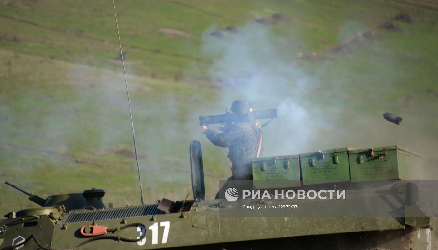 Военные учения в Ингушетии