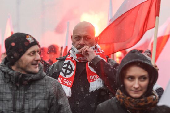 "Марш независимости" в Варшаве
