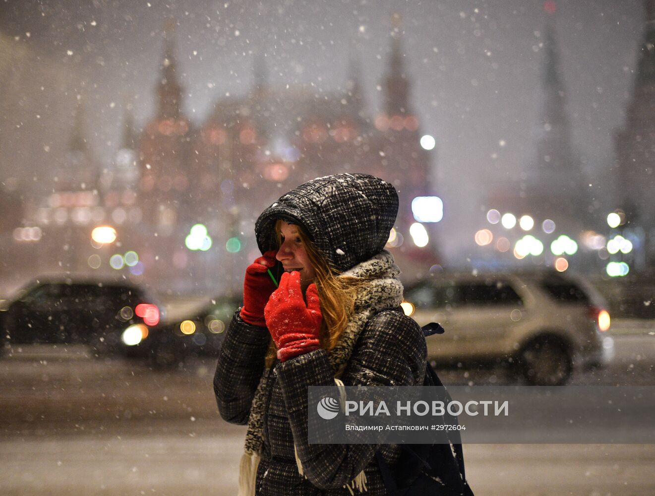 Снегопад в Москве