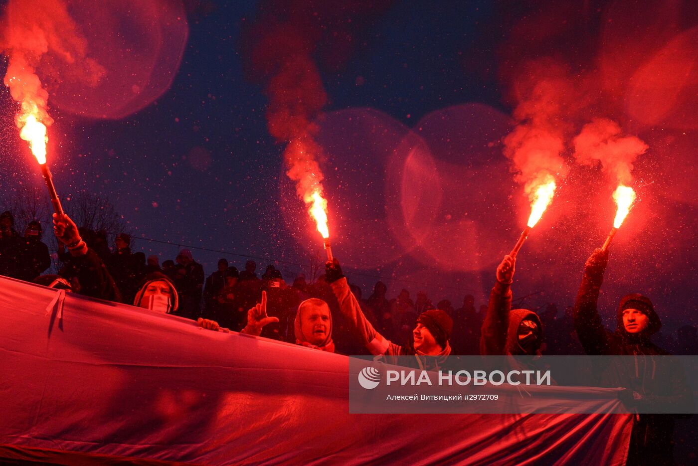 "Марш независимости" в Варшаве