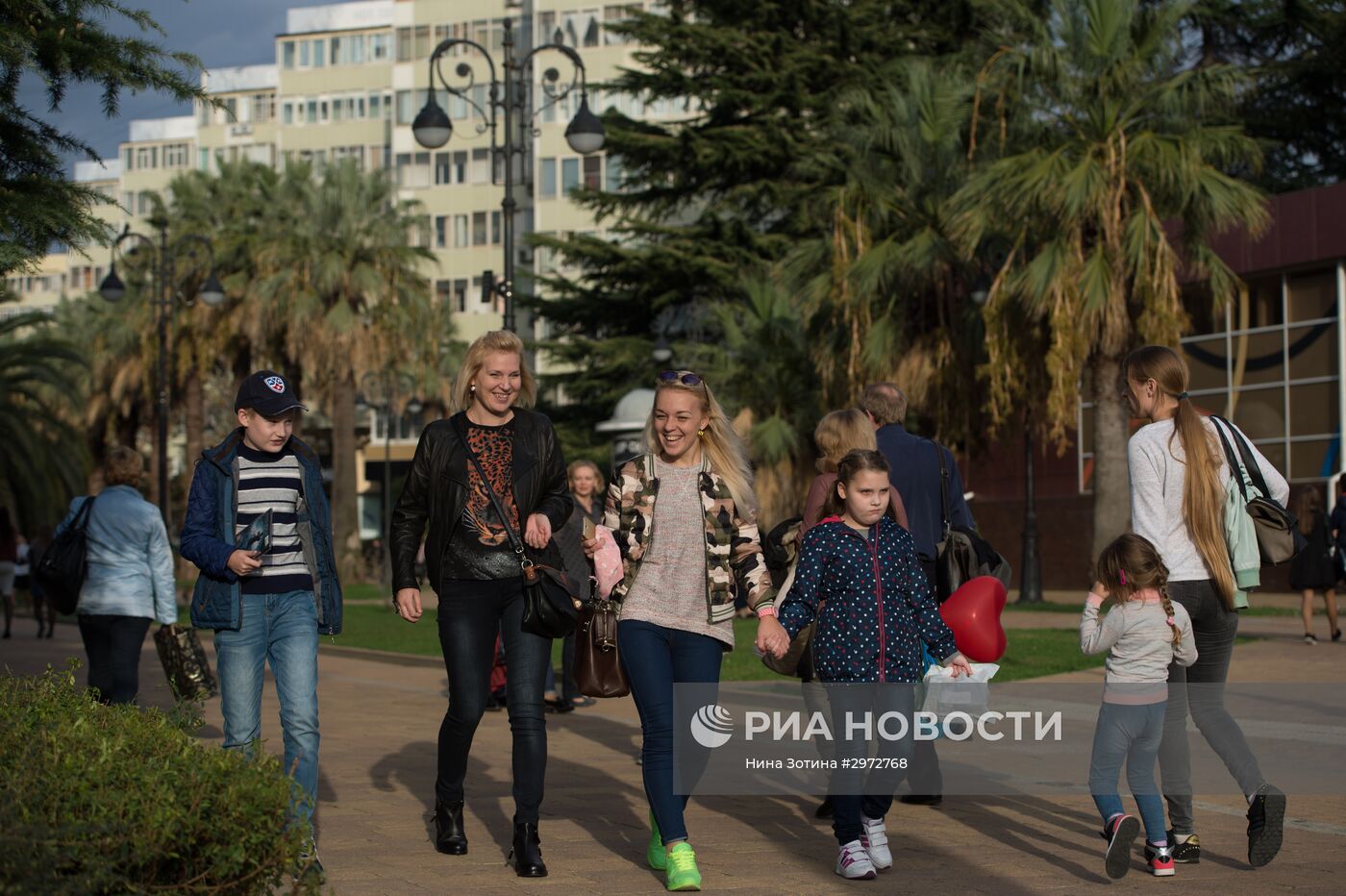 Аномально теплая погода в Сочи