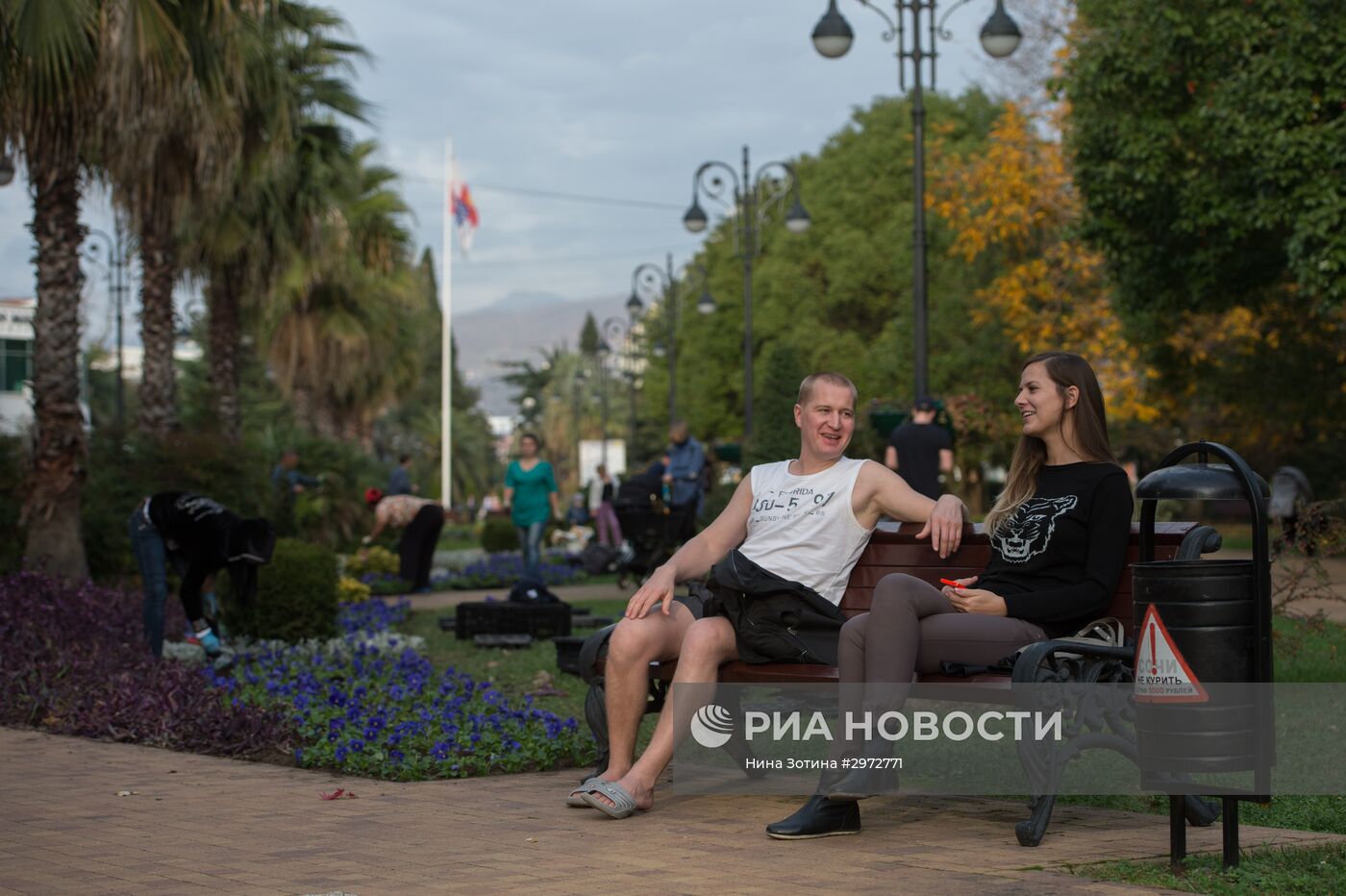 Аномально теплая погода в Сочи