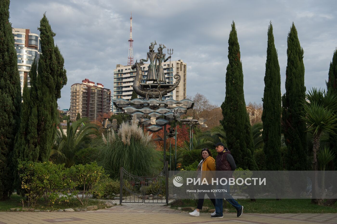 Аномально теплая погода в Сочи