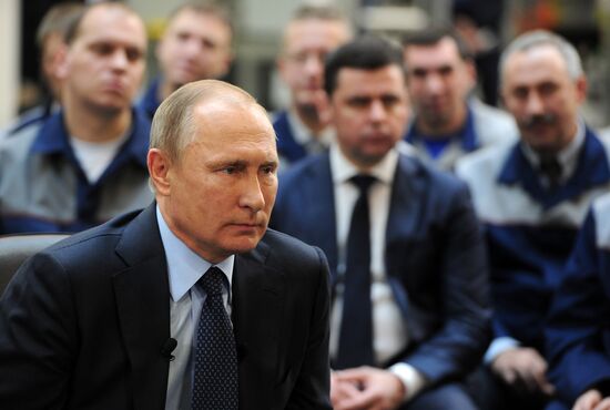 Рабочая поездка президента РФ В. Путина в Ярославскую область