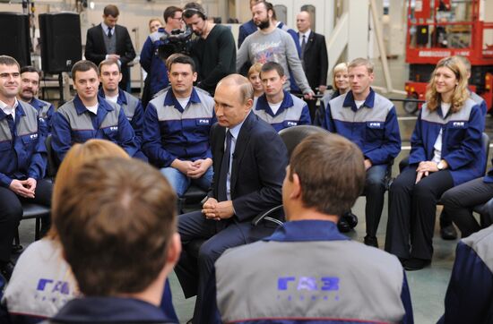 Рабочая поездка президента РФ В. Путина в Ярославскую область