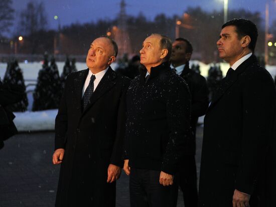 Рабочая поездка президента РФ В. Путина в Ярославскую область