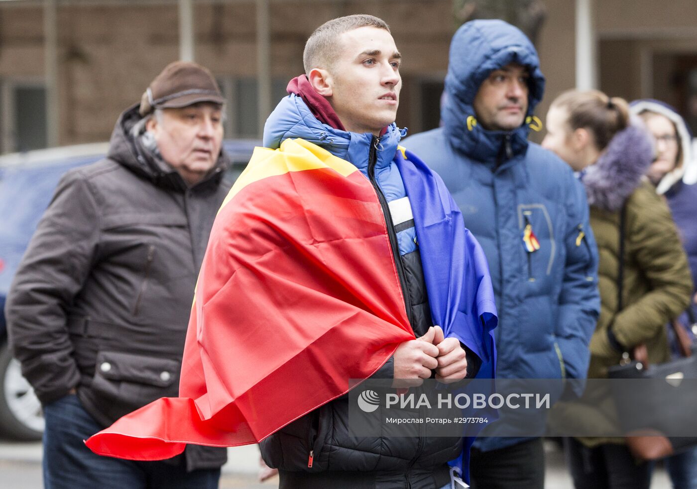 Акция протеста в связи с результатами выборов в Молдавии