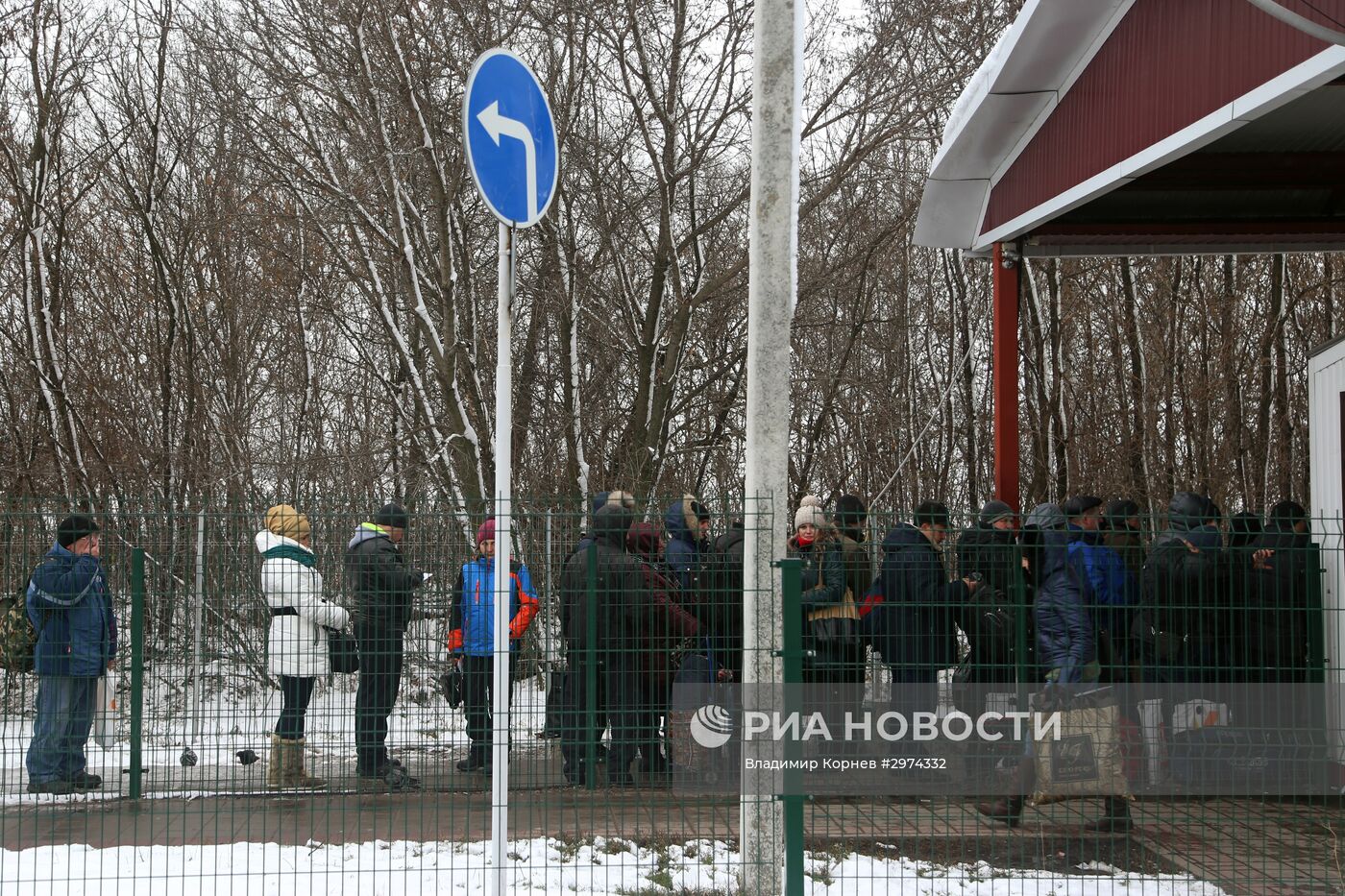 Пункт пропуска "Нехотеевка" на российско-украинской границе в Белгородской области