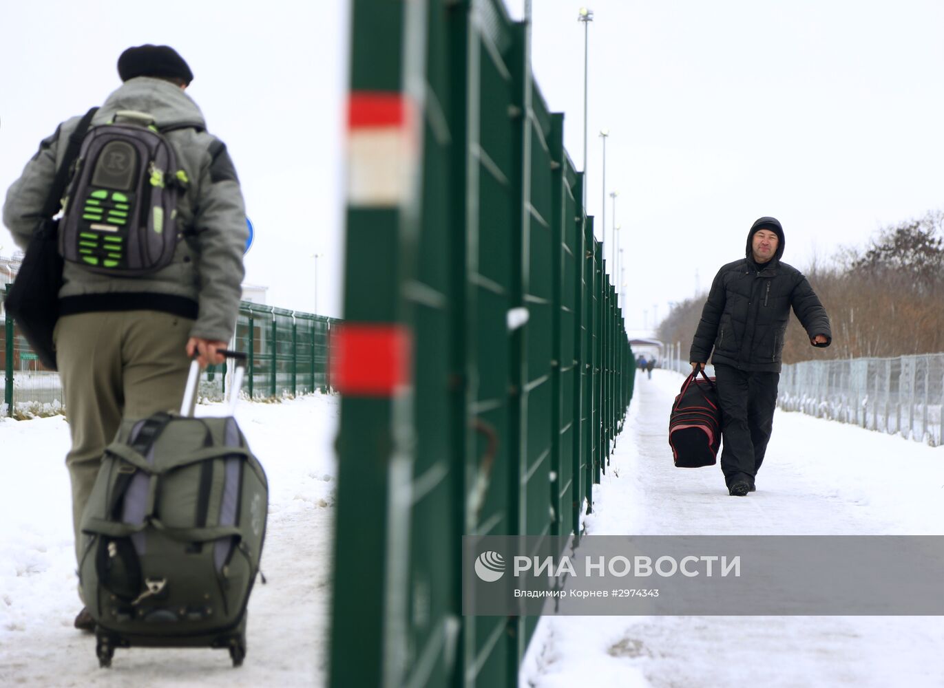 Пункт пропуска "Нехотеевка" на российско-украинской границе в Белгородской области