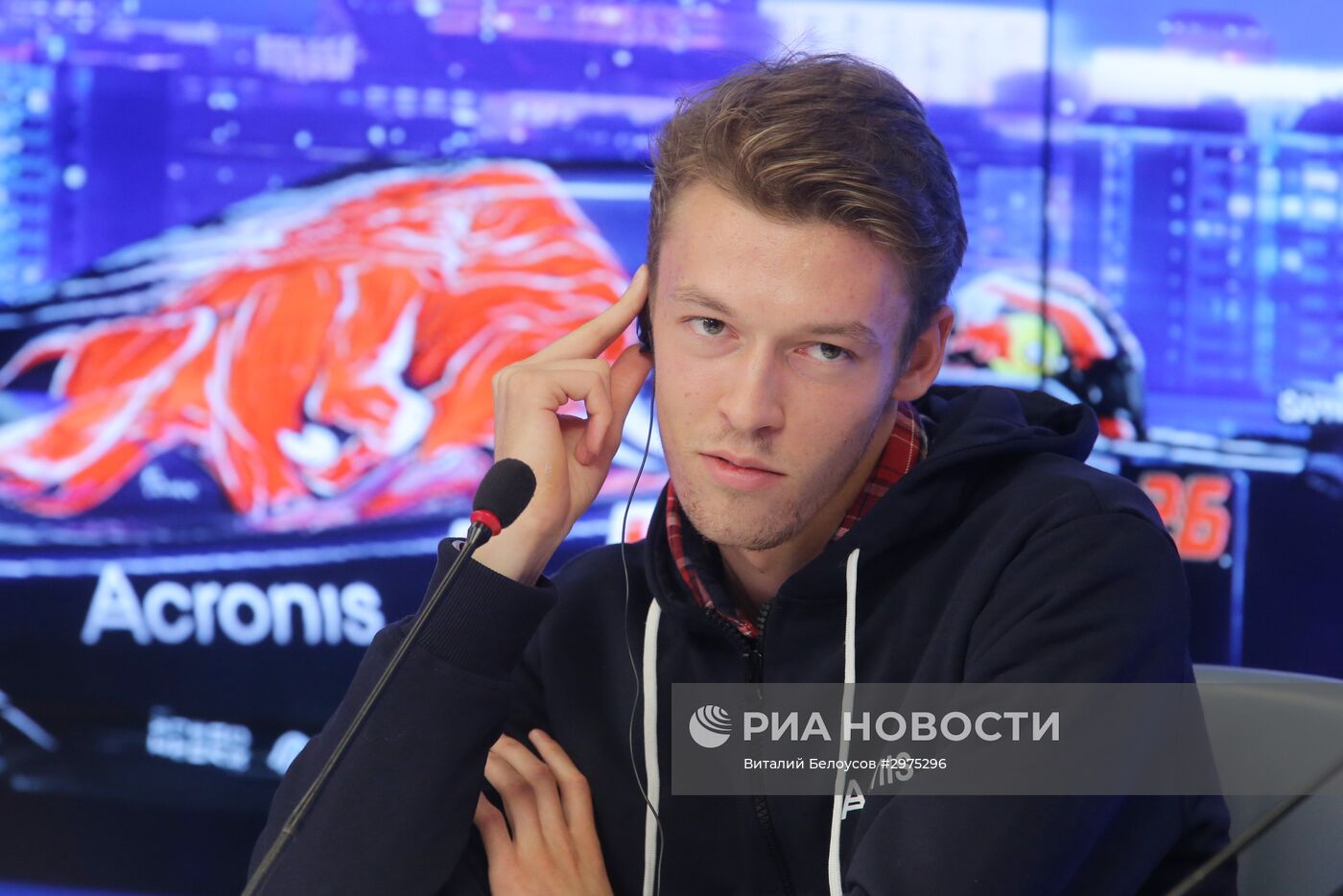 Пресс-конференция гонщика Формулы-1 Даниила Квята