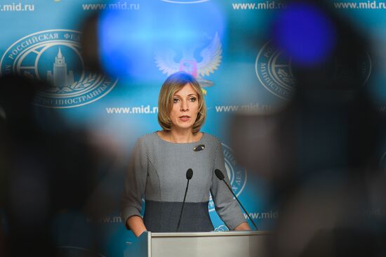 Брифинг официального представителя МИД РФ М. Захаровой