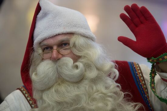 Проводы финского Деда Мороза Йоулупукки из России