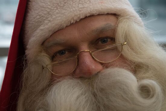 Проводы финского Деда Мороза Йоулупукки из России