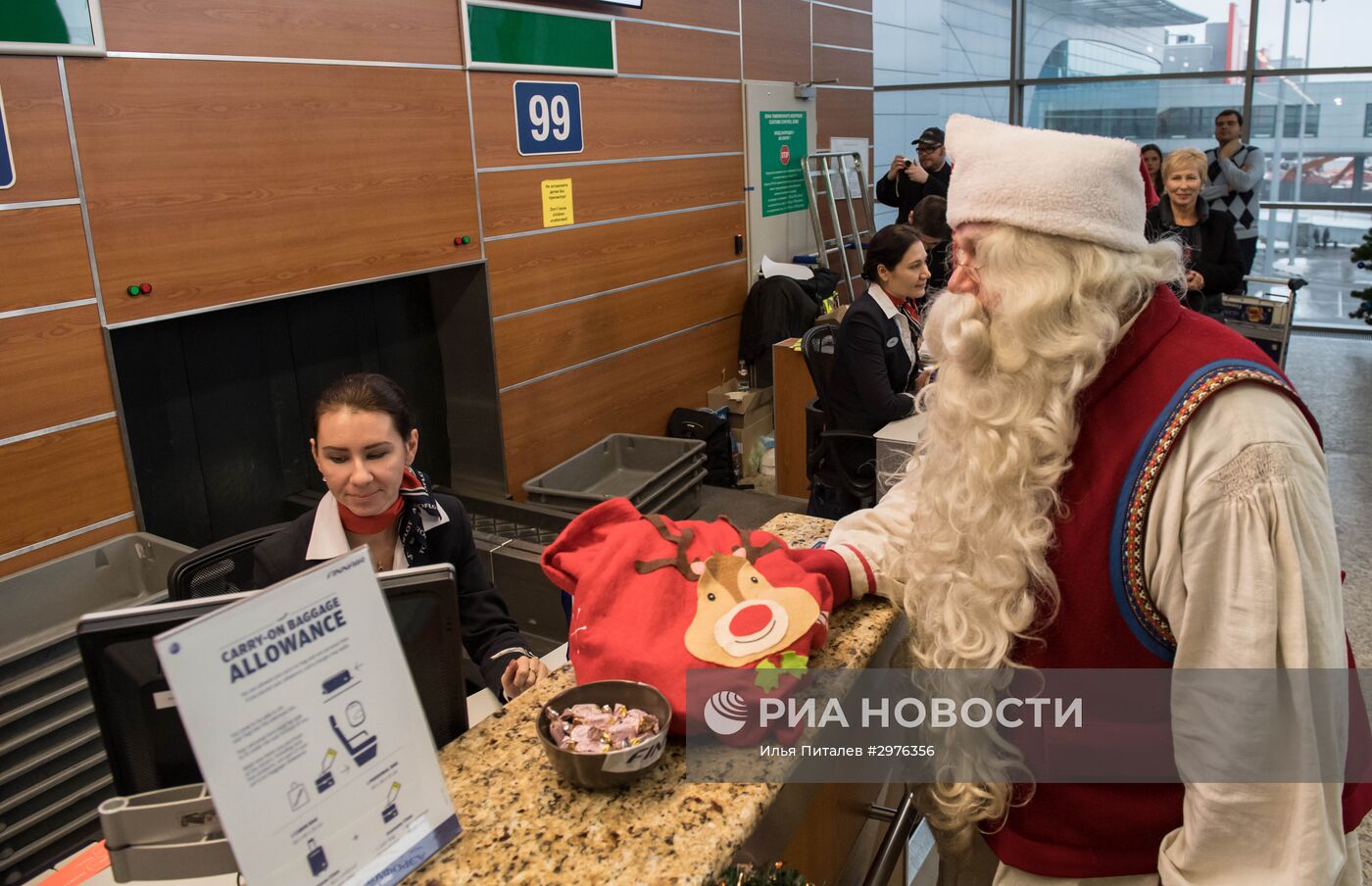 Проводы финского Деда Мороза Йоулупукки из России