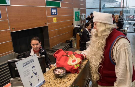 Проводы финского Деда Мороза Йоулупукки из России