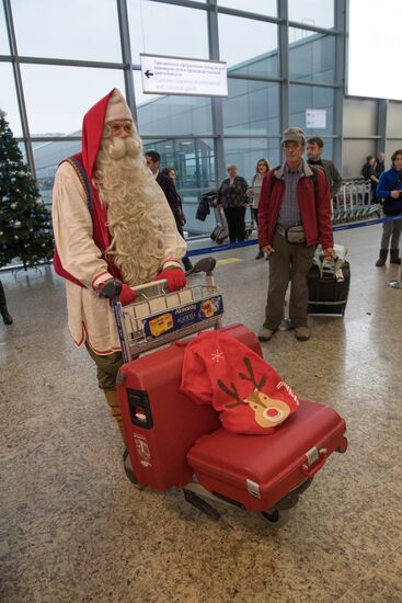 Проводы финского Деда Мороза Йоулупукки из России