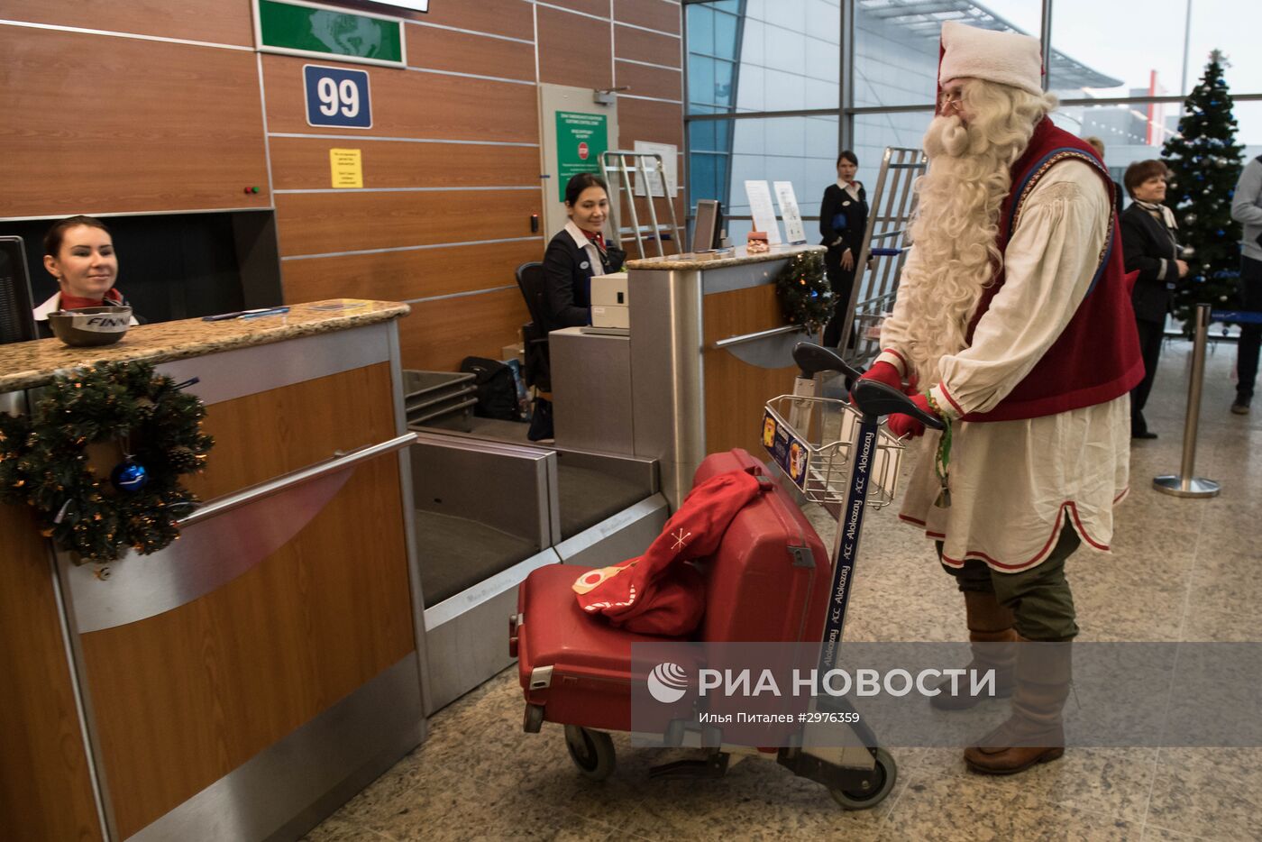 Проводы финского Деда Мороза Йоулупукки из России