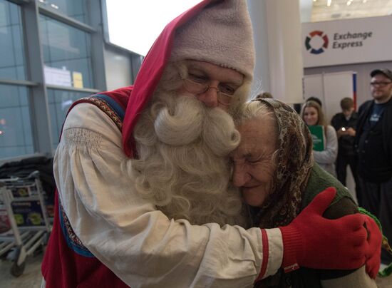 Проводы финского Деда Мороза Йоулупукки из России