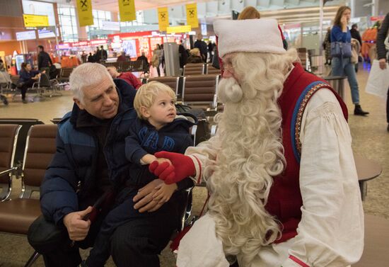 Проводы финского Деда Мороза Йоулупукки из России