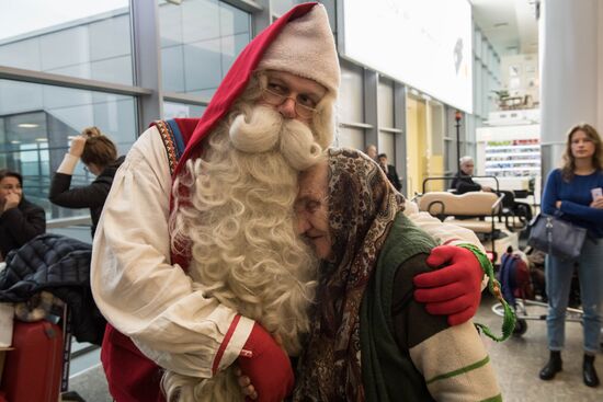 Проводы финского Деда Мороза Йоулупукки из России