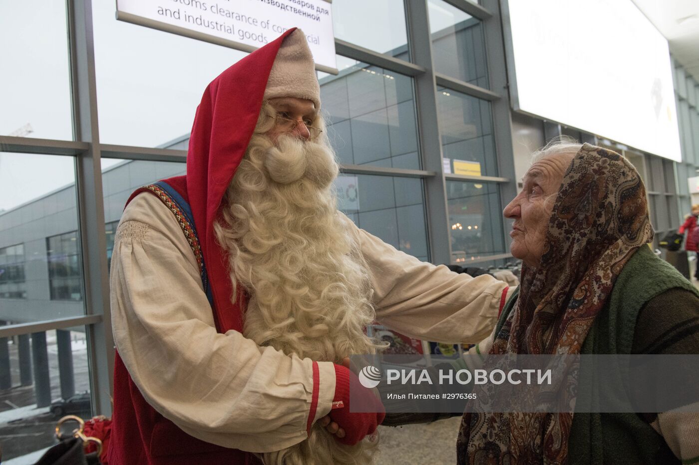 Проводы финского Деда Мороза Йоулупукки из России