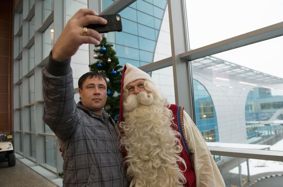 Проводы финского Деда Мороза Йоулупукки из России