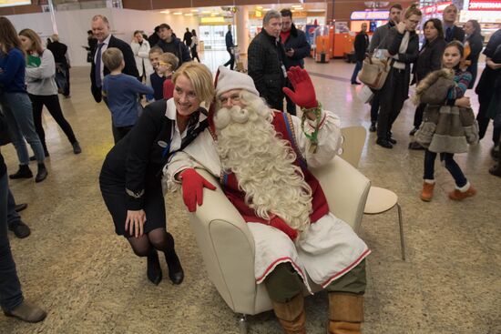 Проводы финского Деда Мороза Йоулупукки из России