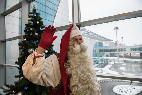 Проводы финского Деда Мороза Йоулупукки из России