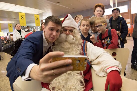 Проводы финского Деда Мороза Йоулупукки из России