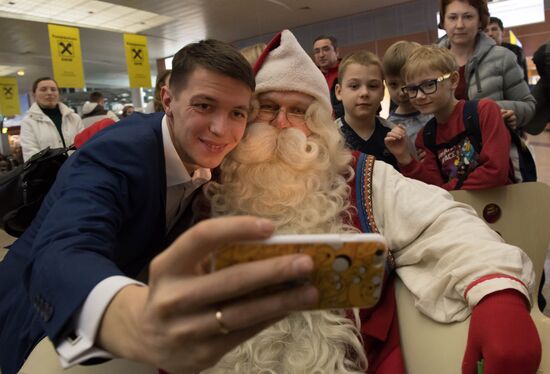 Проводы финского Деда Мороза Йоулупукки из России