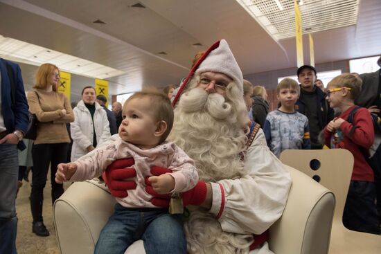 Проводы финского Деда Мороза Йоулупукки из России