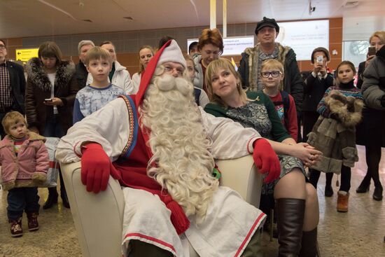 Проводы финского Деда Мороза Йоулупукки из России