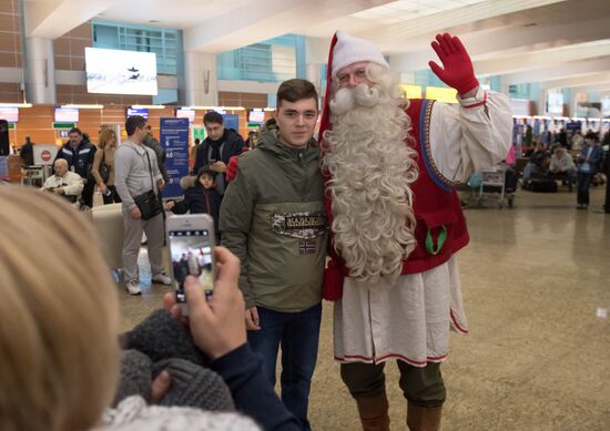 Проводы финского Деда Мороза Йоулупукки из России