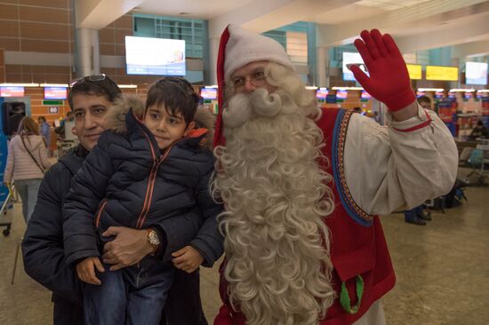 Проводы финского Деда Мороза Йоулупукки из России