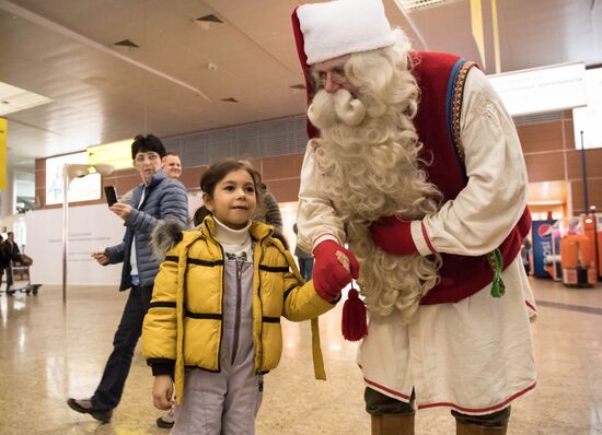 Проводы финского Деда Мороза Йоулупукки из России