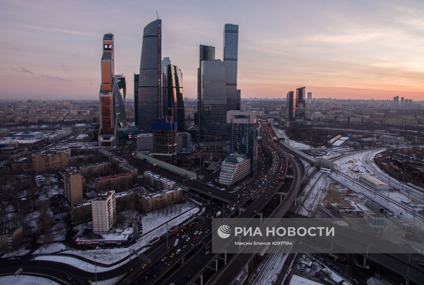 Вид на Московский международный деловой центр "Москва-Сити"