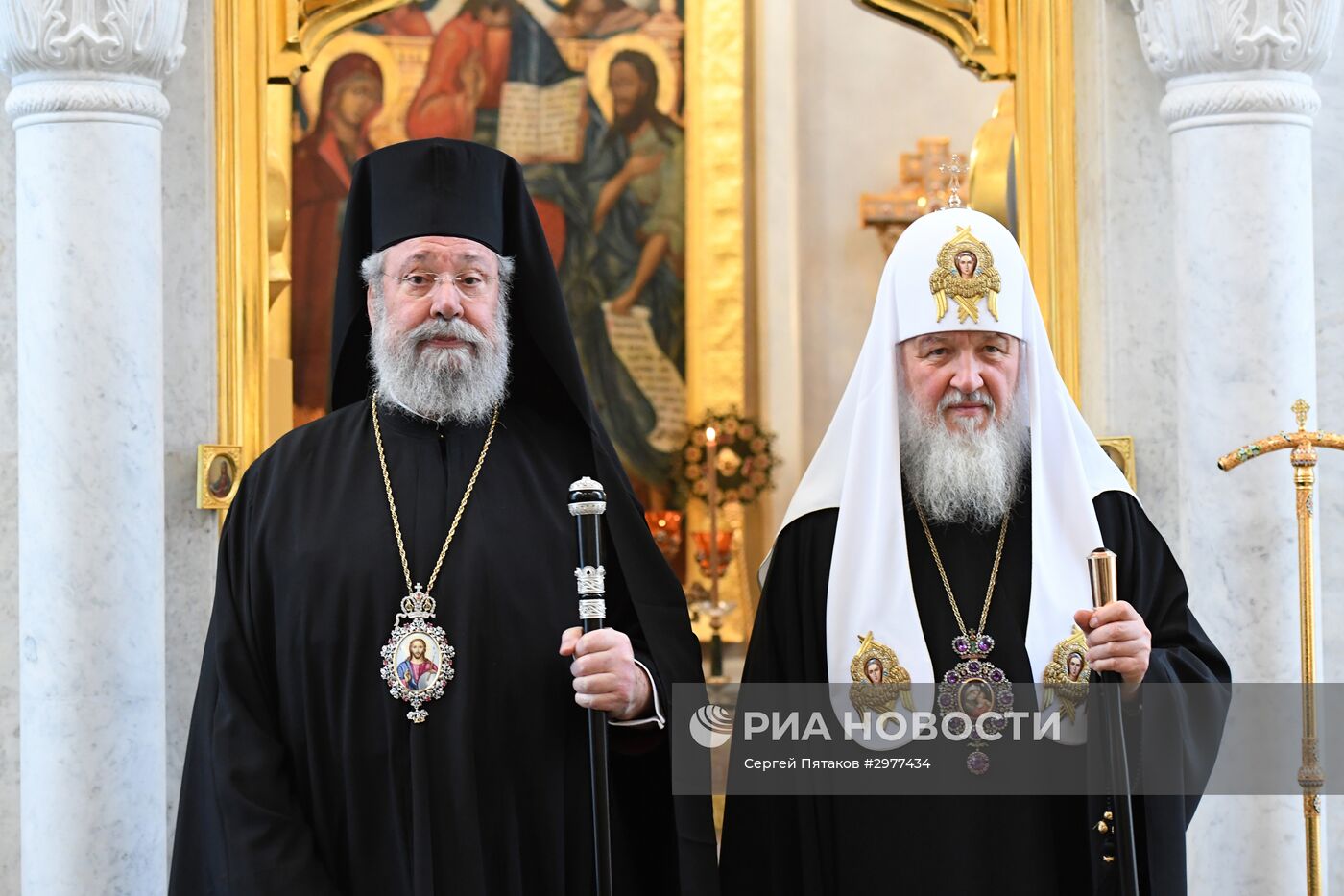 Встреча патриарха Московского и всея Руси Кирилла с предстоятелями Поместных православных церквей
