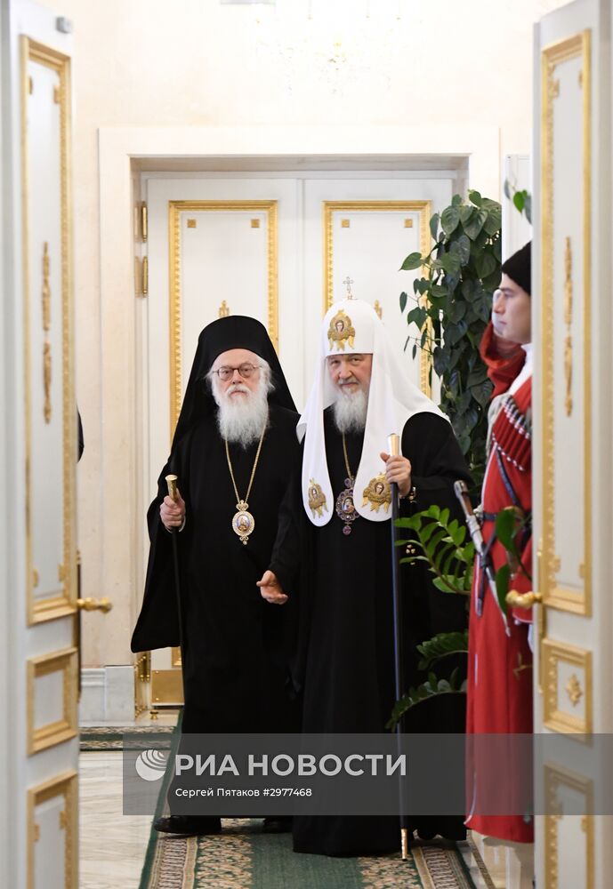 Встреча патриарха Московского и всея Руси Кирилла с предстоятелями поместных православных церквей