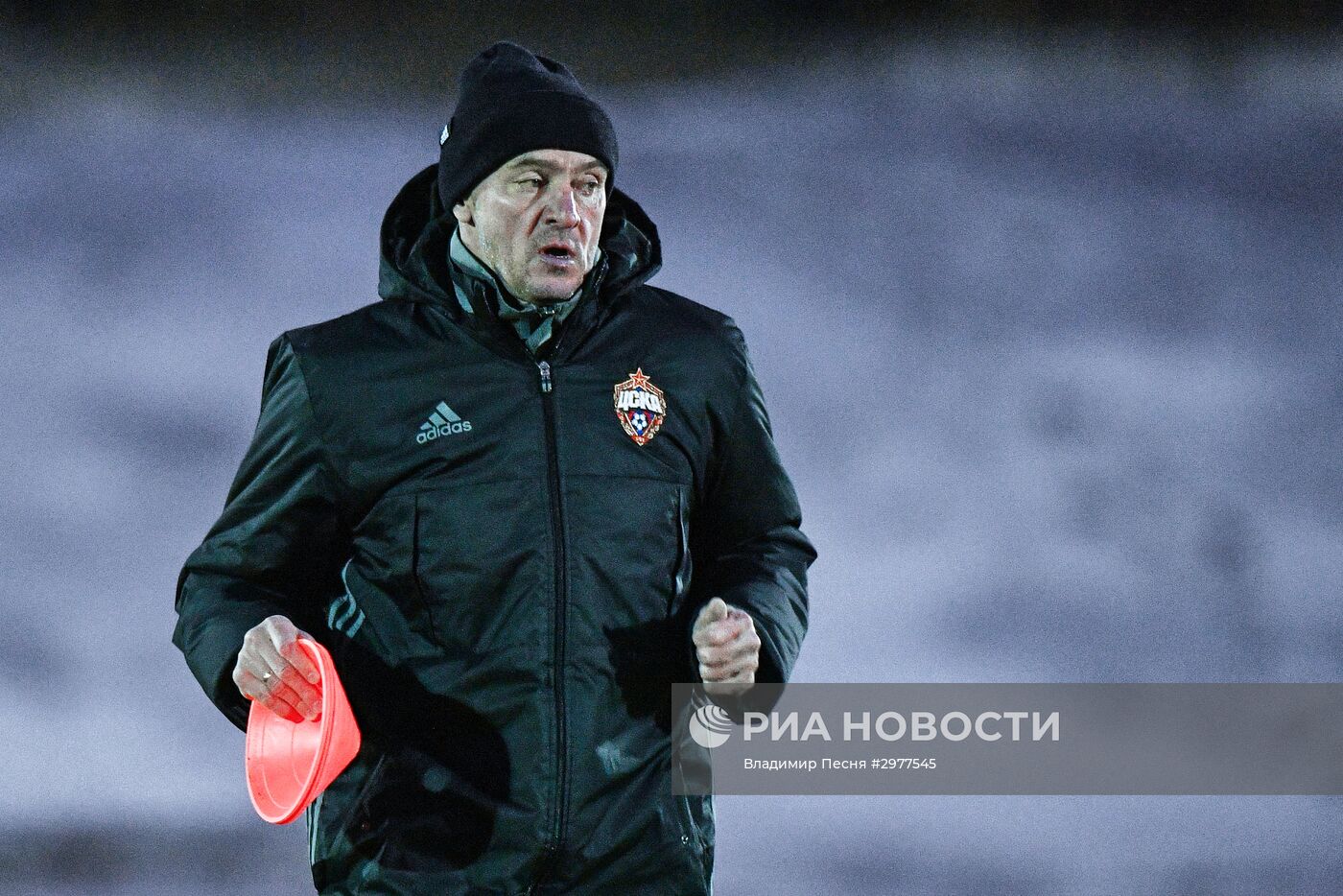 Футбол. Лига чемпионов. Тренировка ПФК ЦСКА