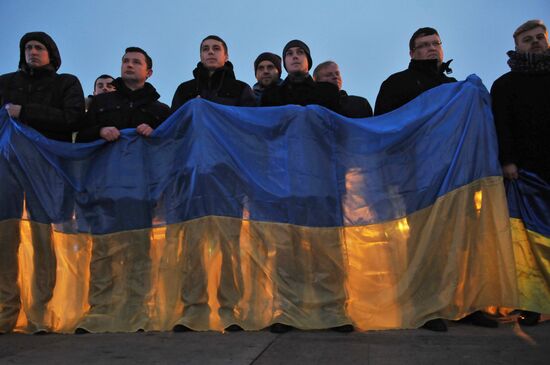Годовщина начала событий на киевском Майдане