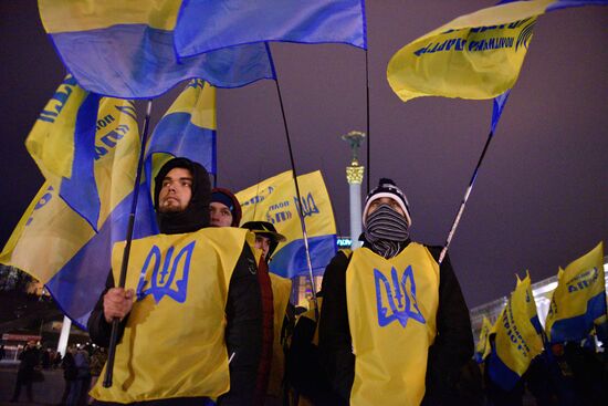Годовщина начала событий на киевском Майдане